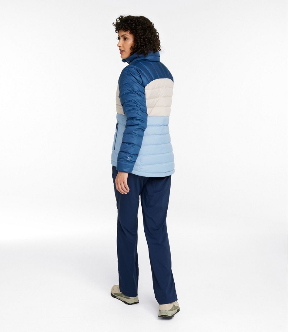 L.L.Bean Women's Bean's Down Jacket, Colorblock SALE|OUTERWEAR
