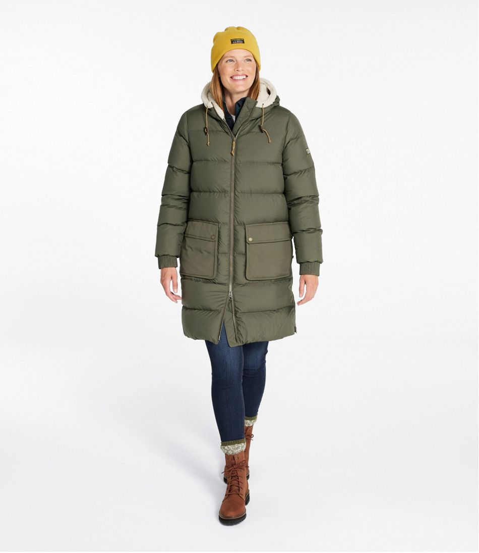 L.L.Bean Women's Mountain Classic Down Coat, Sherpa-Lined OUTERWEAR