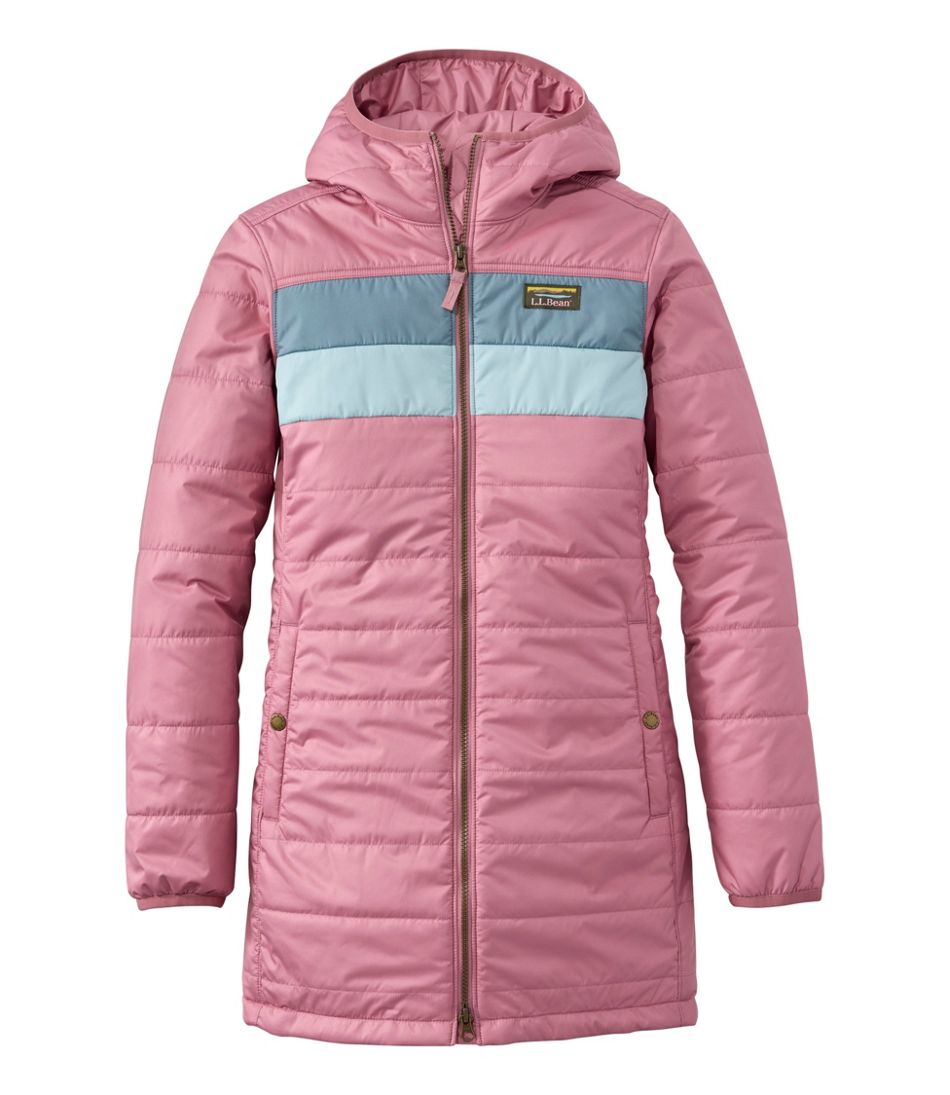 L.L.Bean Women's Mountain Classic Puffer Coat, Colorblock OUTERWEAR