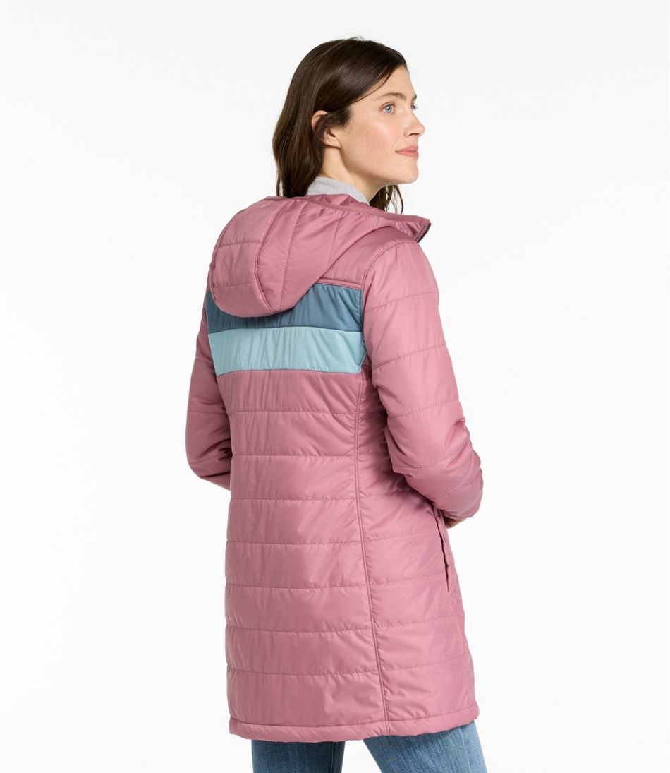 L.L.Bean Women's Mountain Classic Puffer Coat, Colorblock OUTERWEAR