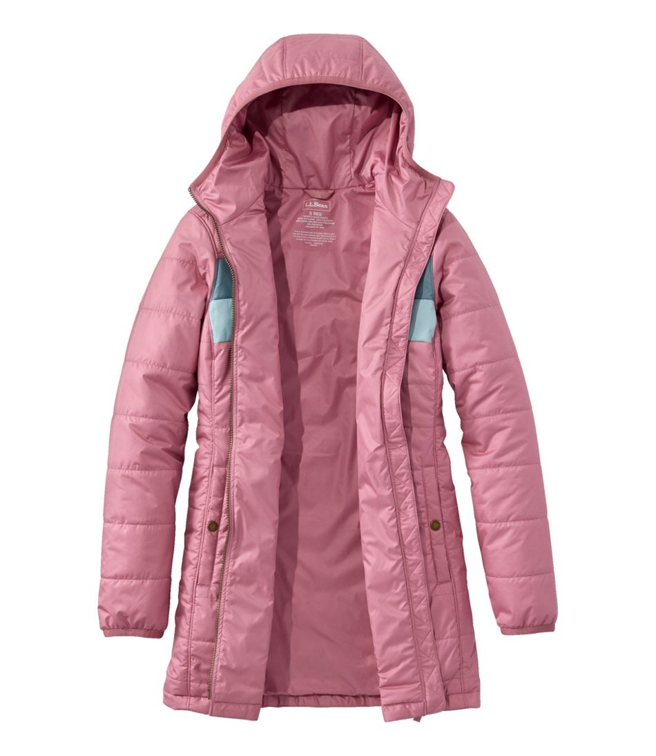 L.L.Bean Women's Mountain Classic Puffer Coat, Colorblock OUTERWEAR