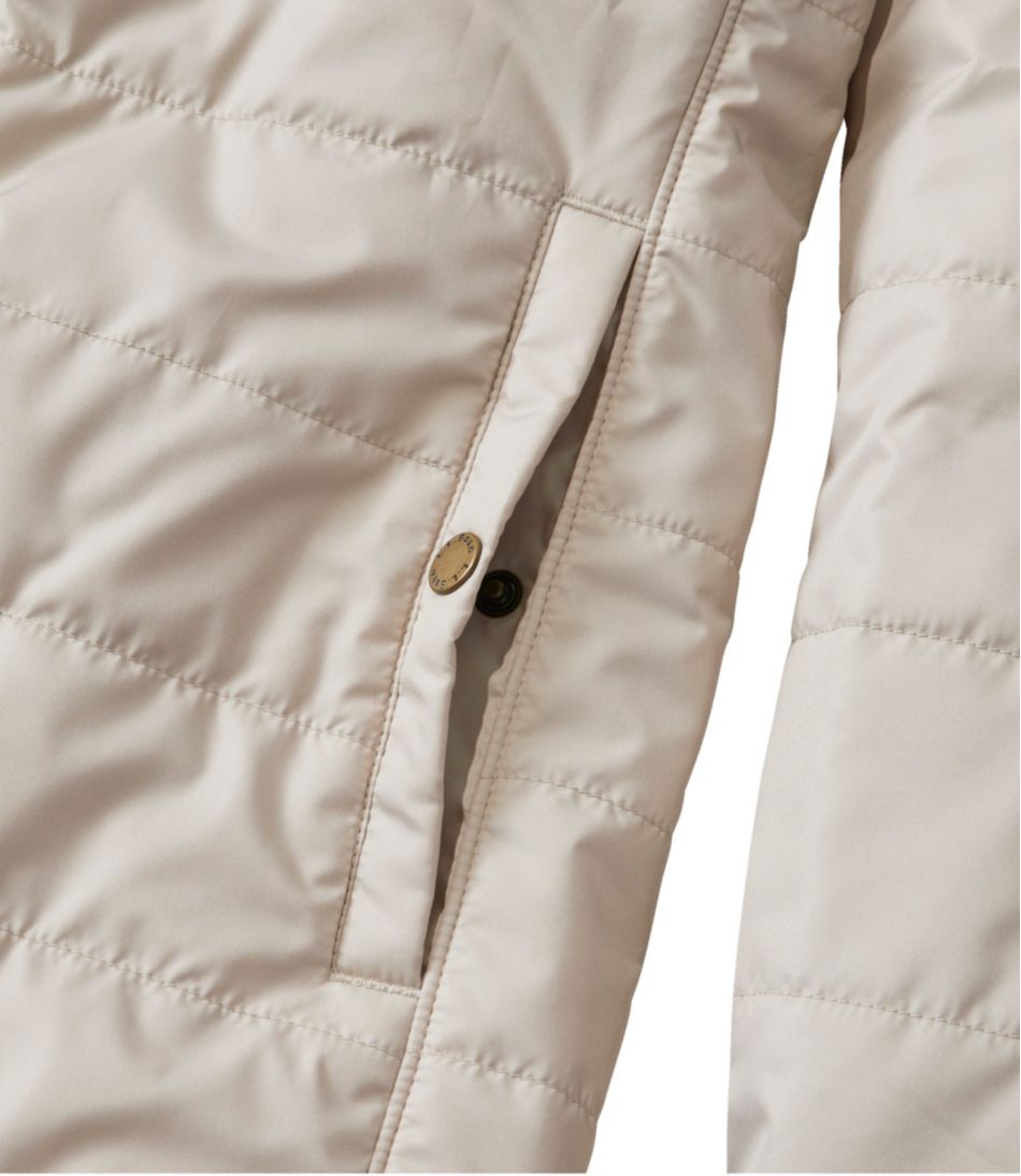 L.L.Bean Women's Mountain Classic Puffer Coat, Colorblock OUTERWEAR