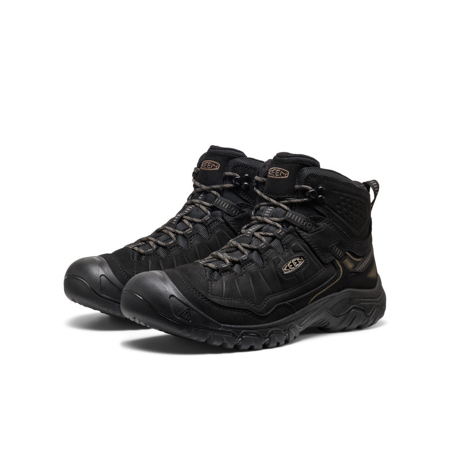 Men's Targhee IV Wide Waterproof Hiking Boot Triple Black / Keen / Triple Black