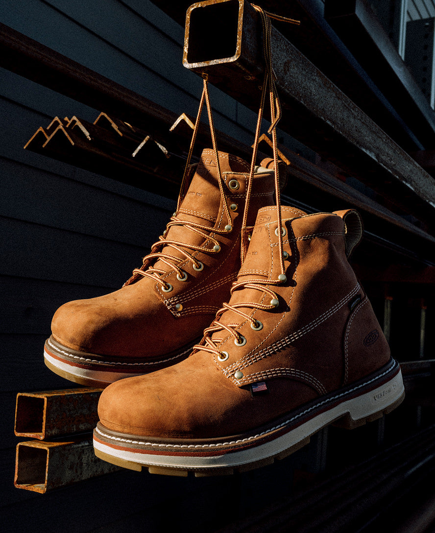 Men's Liberty 6" Waterproof 90° Heel Boot (Carbon Toe) Bombay Brown/Gum / Keen / Bombay Brown/Gum