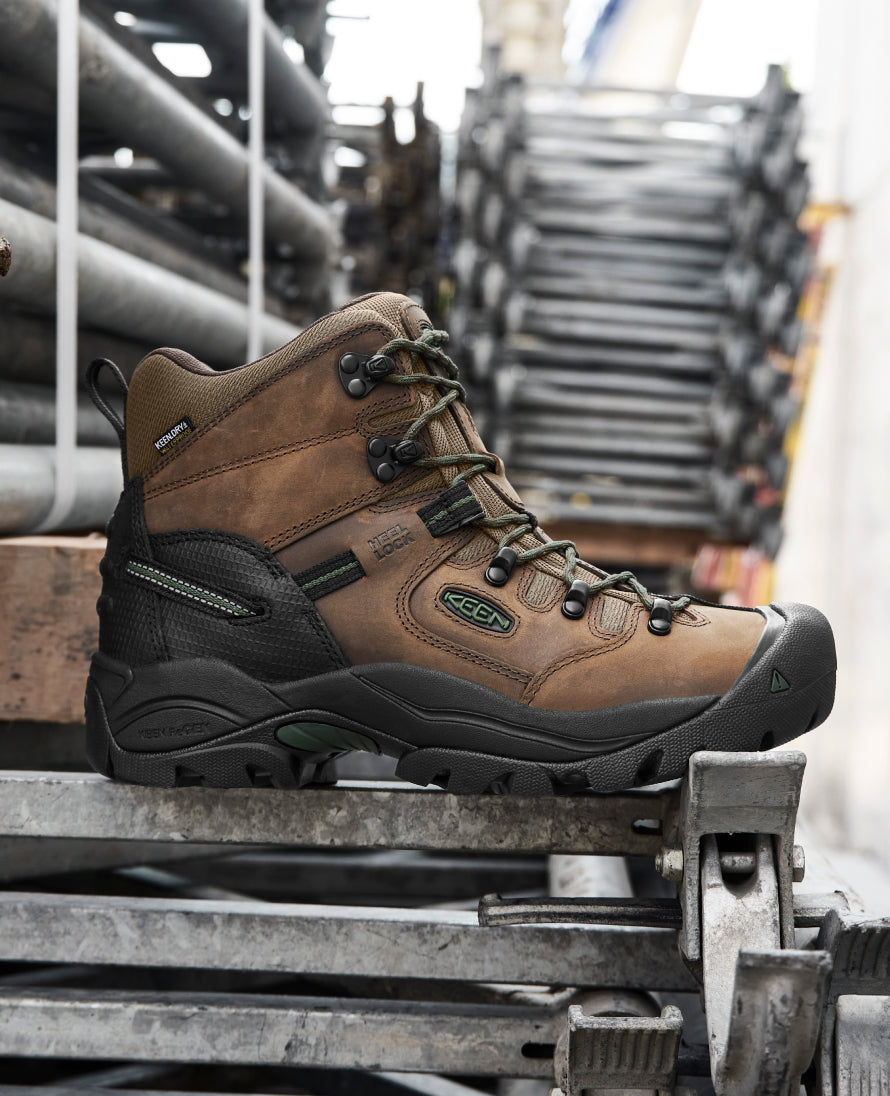 Men's Pittsburgh Energy 6" Waterproof Boot (Carbon Toe) Cascade Brown/Greener Pastures / Keen / Cascade Brown/Greener Pastures