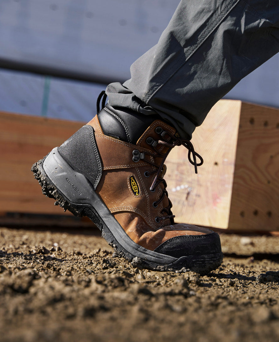 Men's Evanston 6" Insulated Waterproof Boot (Carbon Toe) Bison/Black / Keen / Bison/Black