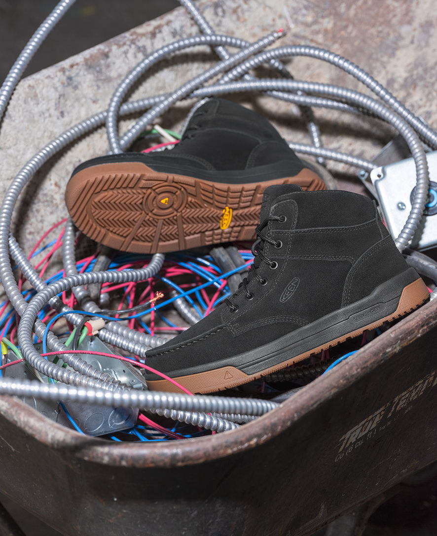 Men's Gibson Boot (Soft Toe) Black/Gum / Keen / Black/Gum