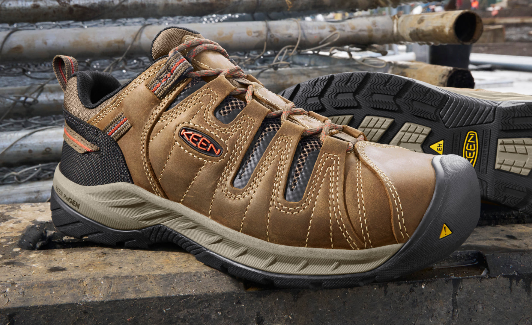 Men's Flint II (Steel Toe) Gargoyle/Paloma / Keen / Gargoyle/Paloma