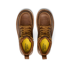 Men's Cincinnati 6" Boot (Soft Toe) x Noon Goons  Leather Brown/Off White / Keen / Leather Brown/Off White