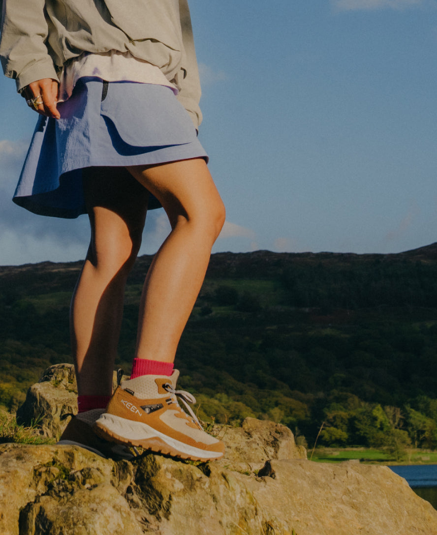 Women's Hightrail Waterproof Hiking Boot Brindle/Pink Lemonade / Keen / Brindle/Pink Lemonade