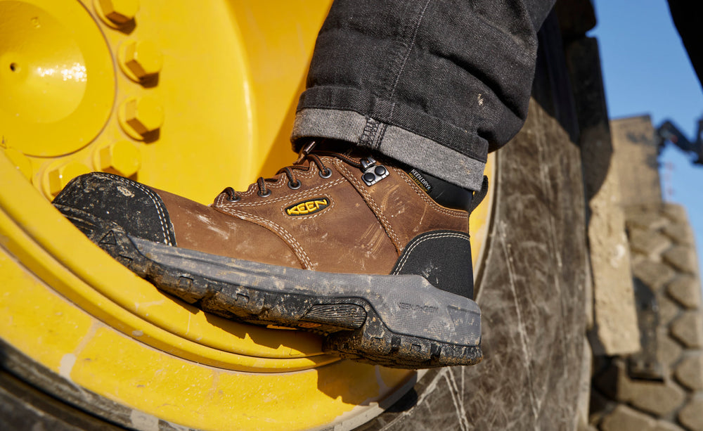 Women's Evanston 6" Waterproof Boot (Carbon Toe) Bison/Black / Keen / Bison/Black