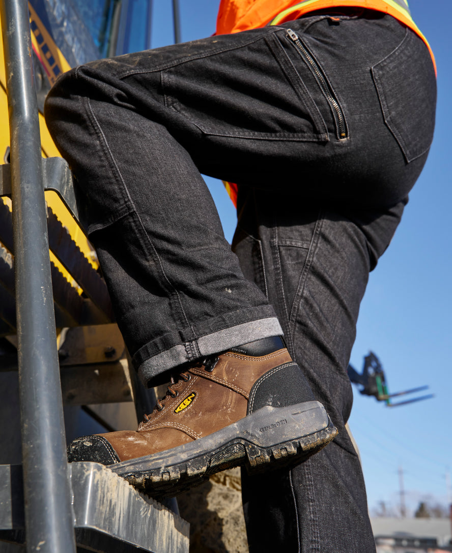 Women's Evanston 6" Waterproof Boot (Carbon Toe) Bison/Black / Keen / Bison/Black