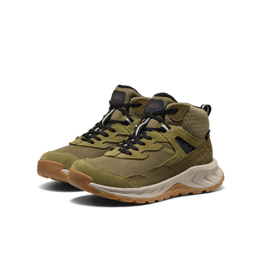 Big Kids' Hightrail Waterproof Hiking Boot Dark Olive/Martini Olive / Keen / Dark Olive/Martini Olive