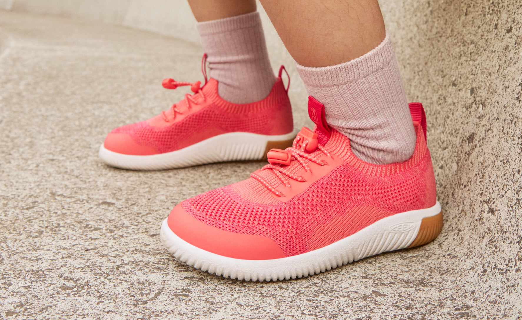 Big Kids' KNX Knit Sneaker Dubarry/Star White / Keen / Dubarry/Star White
