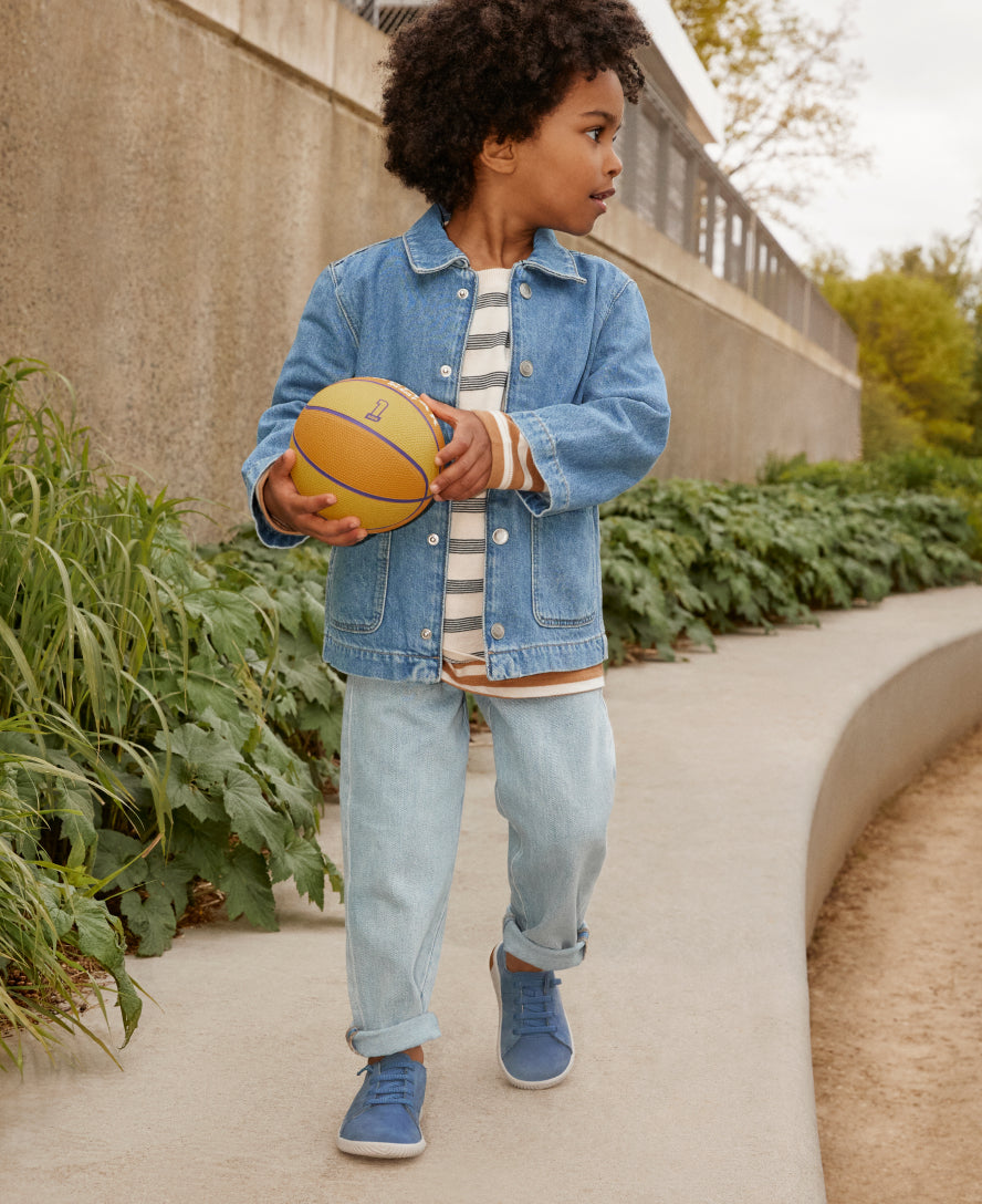 Big Kids' KNX Leather Sneaker Coronet Blue/Vapor / Keen / Coronet Blue/Vapor