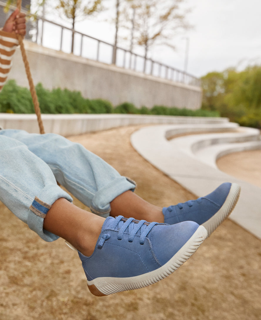 Big Kids' KNX Leather Sneaker Coronet Blue/Vapor / Keen / Coronet Blue/Vapor